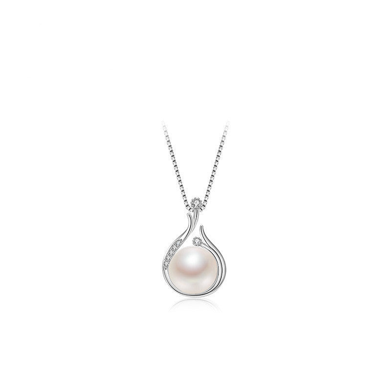 Collier en argent S925 avec perle d'eau douce