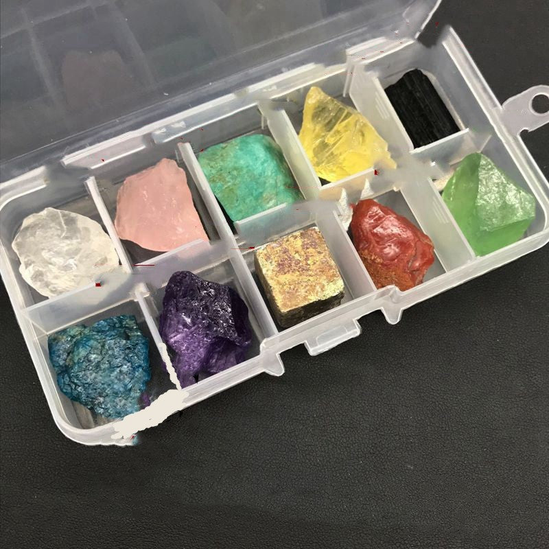 Sélection de minéraux bruts variés