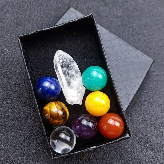 Collection de Boules Chakra Colorées - Ornement de 16 mm