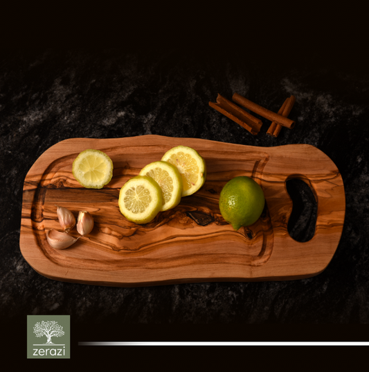 Les planches en bois d'olivier rustique de Zerazi : des ustensiles de cuisine écologiques et hygiéniques
