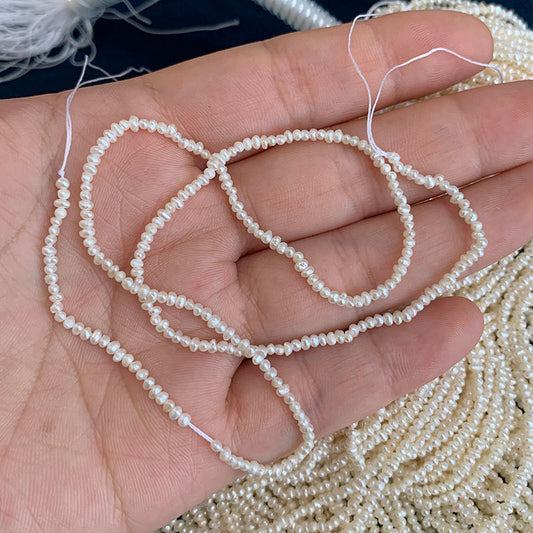 Pulsera de perlas naturales de 1,5 mm: elegancia sutil para su estilo único