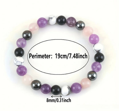 Bracelet en Pierres Gemmes Style Bohémien – Bijou en Cristal Unisexe