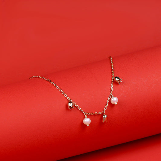 Pulsera de perlas naturales para mujer: ¡elegancia y encanto atemporales! ✨