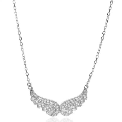 Collier ailes d'ange en argent sterling S925.