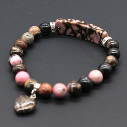 Love Pendant Natural Crystal Stone Bracelet Jewelry