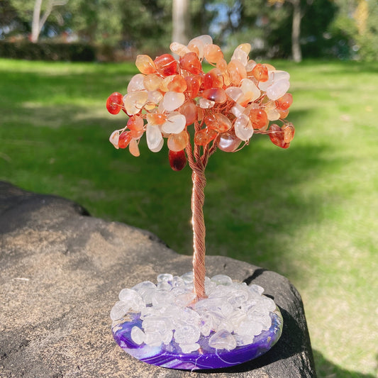Baum des Lebens-Ornament aus natürlichem Amethyststein – Eleganz und spirituelle Energie
