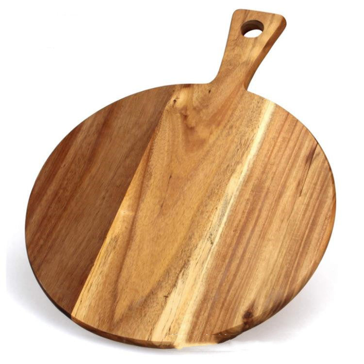 Handcrafted Round Acacia Wood Pizza Board