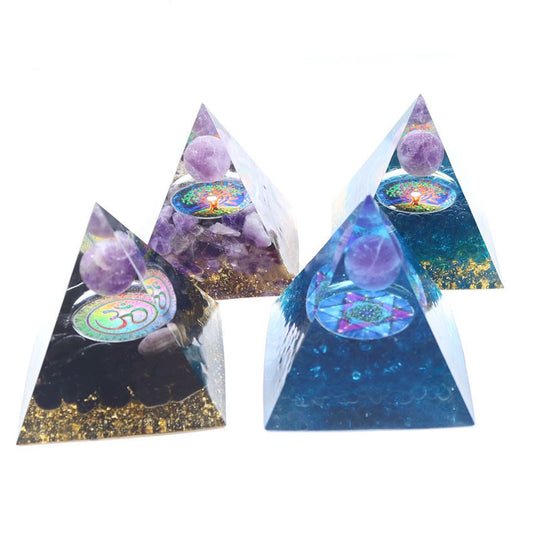 ✨ ¡Descubre la bola de cristal piramidal del árbol de la vida 3D de Ogang!