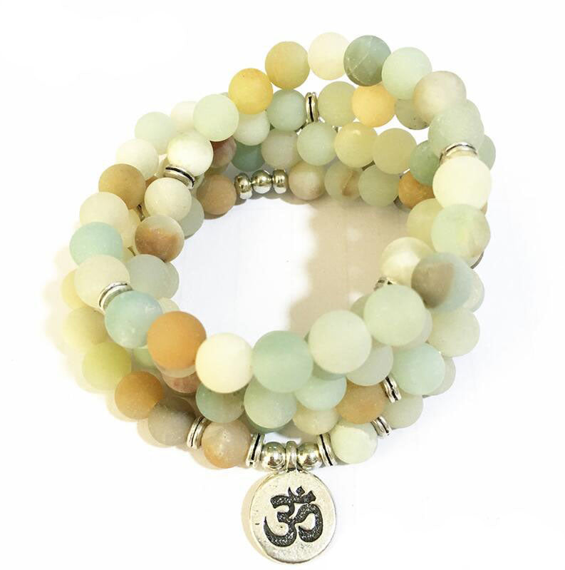 Frosted Necklace Natural Stone Bracelet Yoga Jewelry