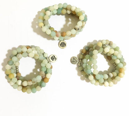 Frosted Necklace Natural Stone Bracelet Yoga Jewelry