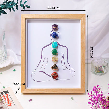 Decorative Photo Frame Containing Natural Crystal Stones ✨