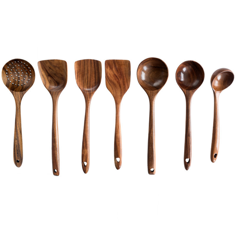 Ensemble de Cuillères et Spatules en Bois d'Acacia