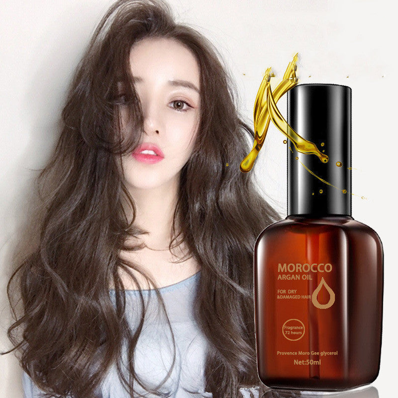 ‍♀️ Aceite esencial sin enjuague para el cuidado del cabello con aceite de argán 50 ml - ¡Revela el brillo de tu cabello con aceite de argán! ✨‍♀️