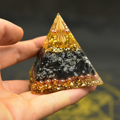 Pyramide Orgonite Énergétique Reiki – Purification et Harmonie pour la Maison