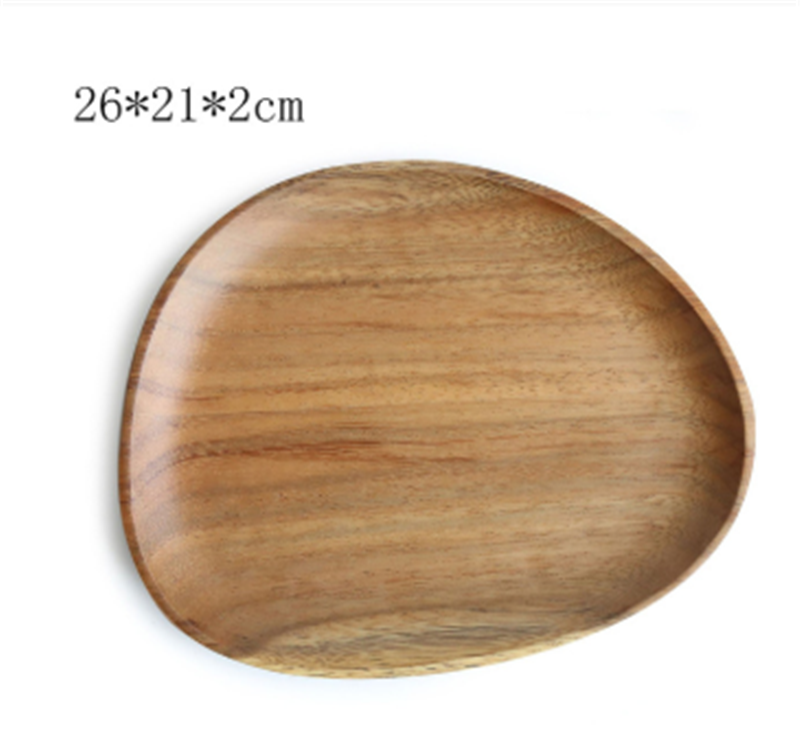 Special-Shaped Acacia Wood Walnut Tray