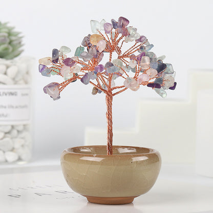 Entdecken Sie unseren herrlichen Naturkristall-Glücksbaum, eine einzigartige Dekoration mit mehreren Vorteilen!