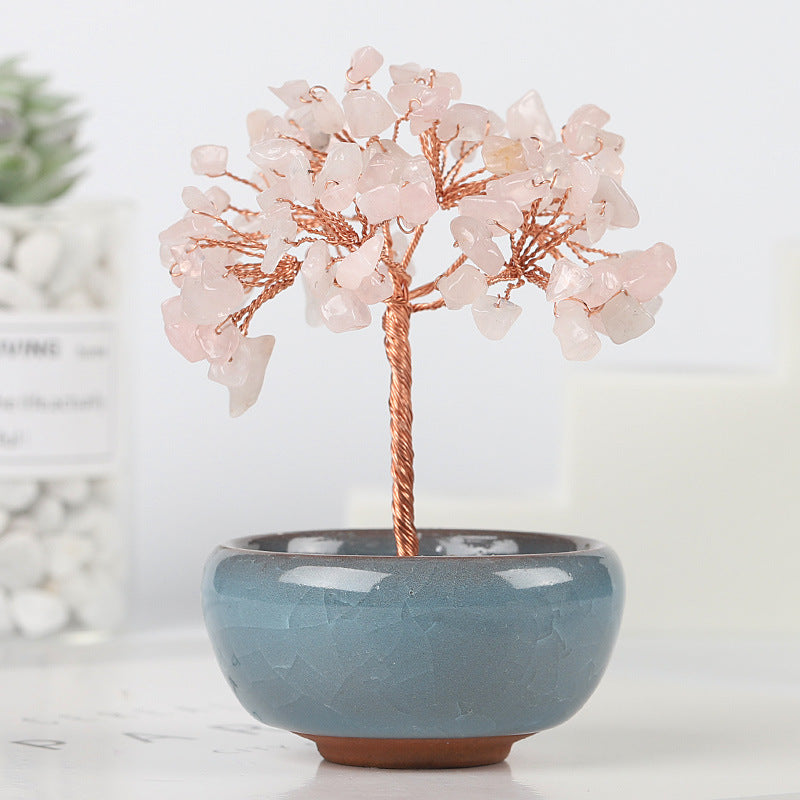 Entdecken Sie unseren herrlichen Naturkristall-Glücksbaum, eine einzigartige Dekoration mit mehreren Vorteilen!