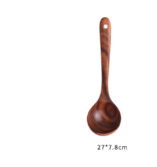 Grande cuillère en bois de teck 27x7,8 cm