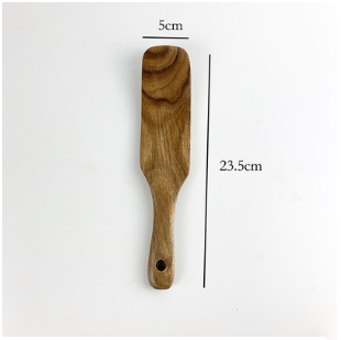 Spatule courte en bois de teck 23,5x5 cm