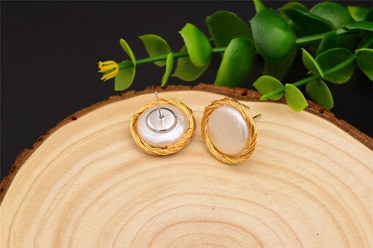 ✨ Pendientes de perlas barrocas naturales: elegancia y encanto atemporales