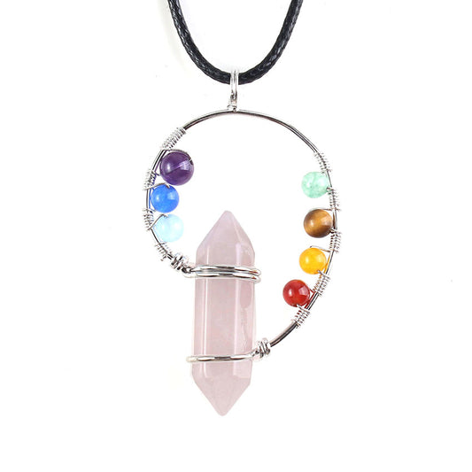 ✨ Natural Stone Chakra Pendant - Balance and Elegance for Every Style