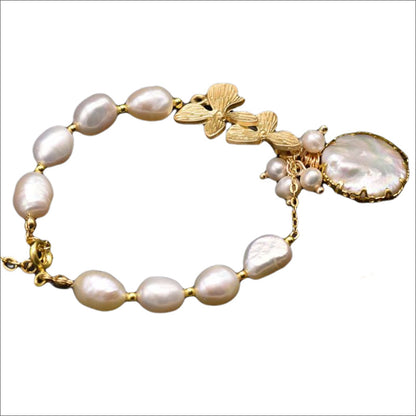 Bracelet en Perles Baroques d'Eau Douce