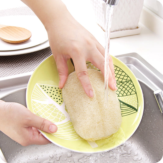 ¡Cepillo lavavajillas de lufa para una cocina limpia y brillante! ️