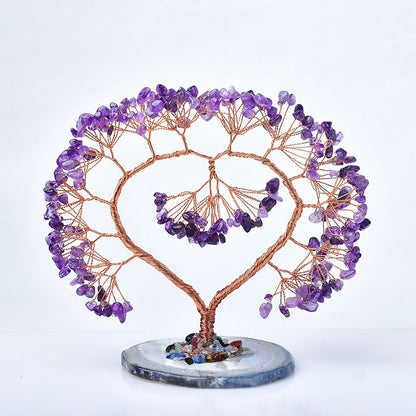 Herzförmiger Kristallbaum des Lebens ✨ Laden Sie mit diesem Kristallbaum des Lebens Glück und Liebe in Ihr Leben ein!