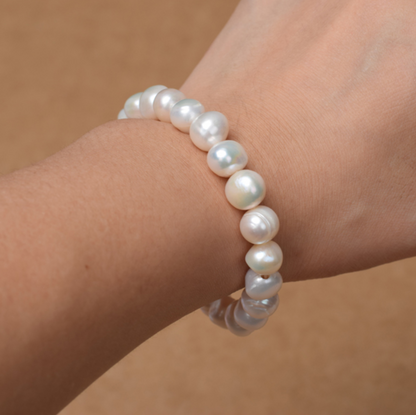 Collar de perlas naturales blancas y voluminosas - ¡Elegancia en su máxima expresión! ✨