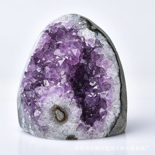 Natural Amethyst Cluster Decor - Raw Mineral Stone