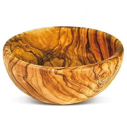 Bol à servir en bois d'olivier artisanal, 10 cm de diamètre, écologique, durable, hygiénique