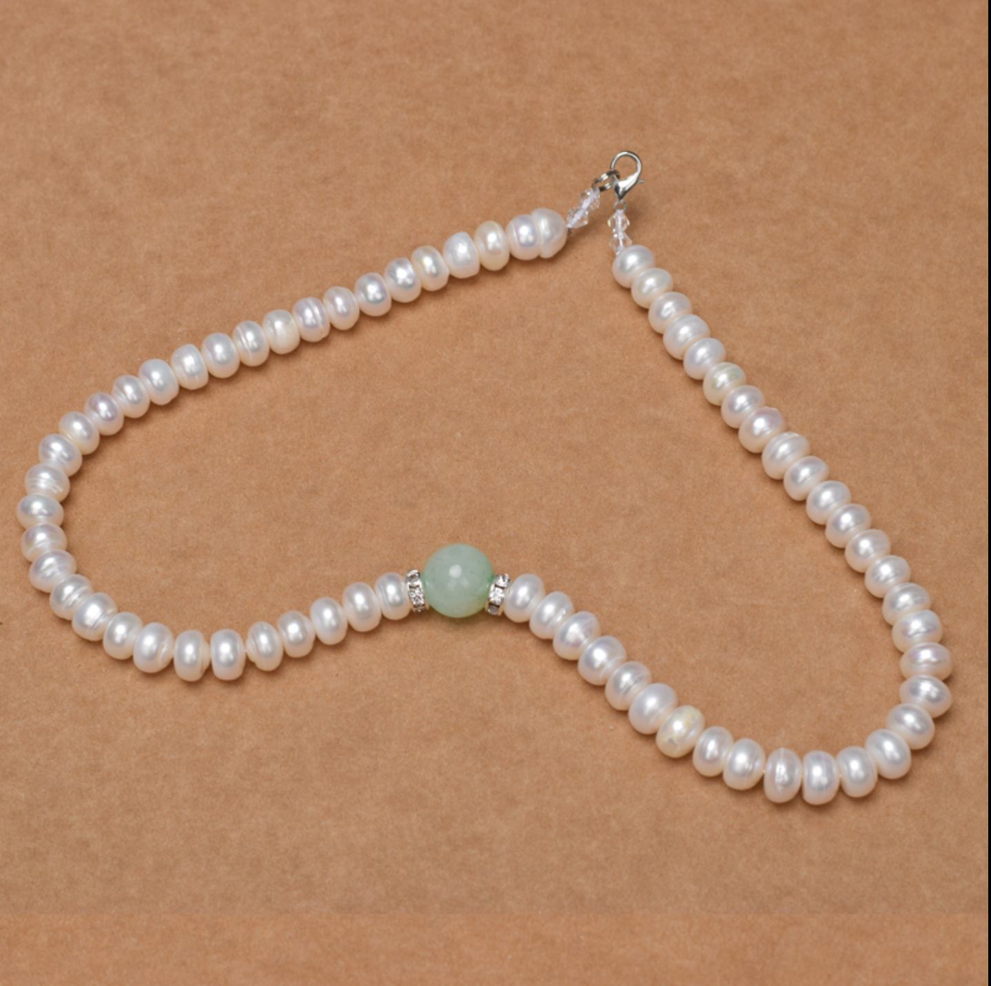 Halskette aus weißen und voluminösen Naturperlen – Eleganz auf höchstem Niveau! ✨