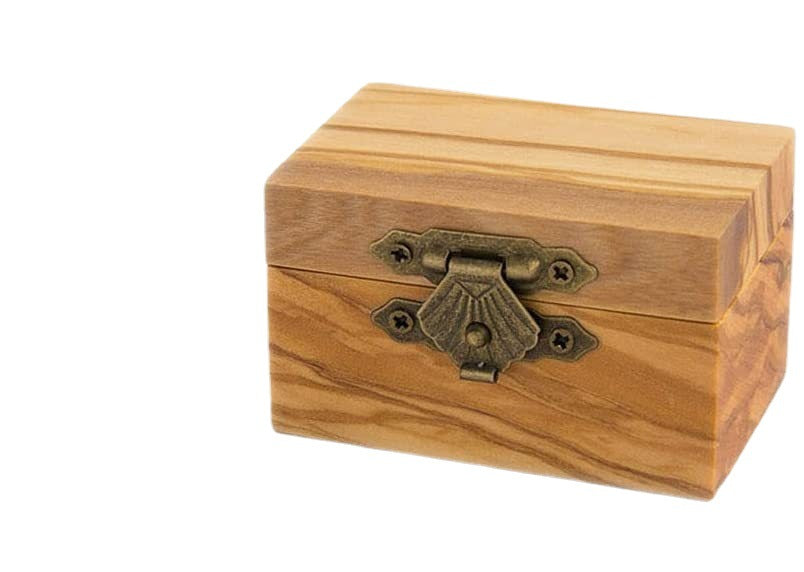 Caja de joyería en madera de olivo: Elegancia natural para tus tesoros