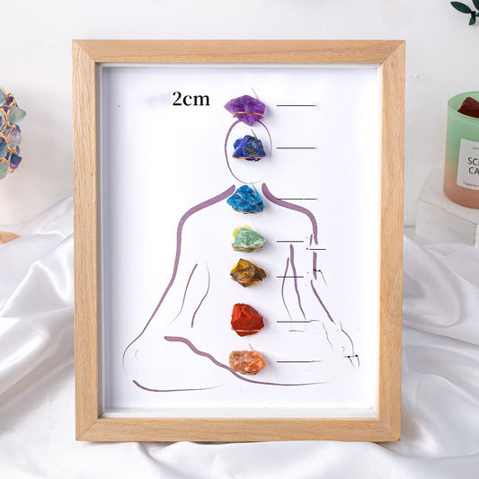 Decorative Photo Frame Containing Natural Crystal Stones ✨