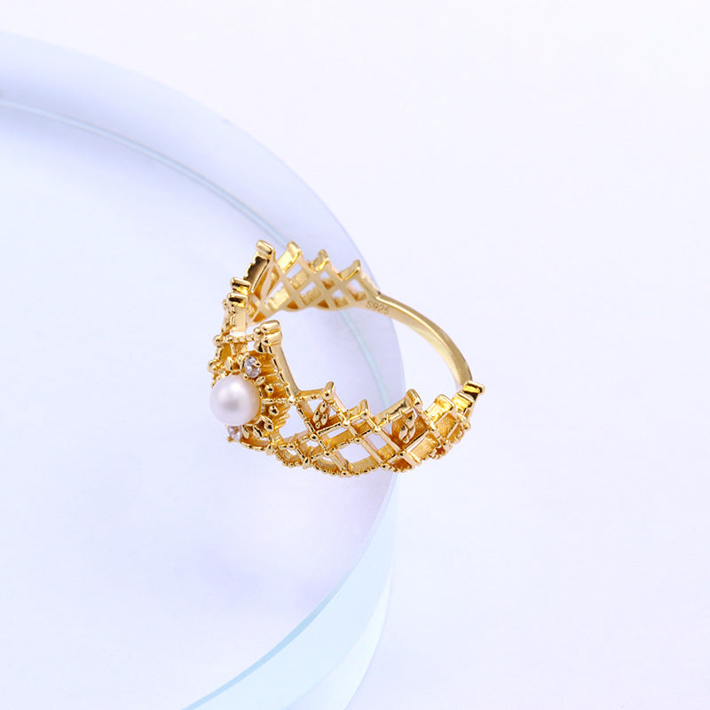 ¡Mejora tu dedo con nuestro anillo de perlas naturales de agua dulce para mujer!