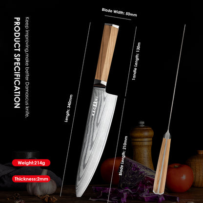 20 cm langes japanisches Kiritsuke Kegani-Messer