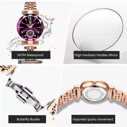 Montre Femme Étanche Mode Quartz – Style Décontracté et Élégant