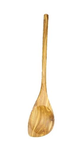 Zerazi | Grande Cuillère De Cuisine Pointue | Bois d’Olivier | 30cm | Écologique | Entièrement Fabriqué À La Main | Durable | Hygiénique