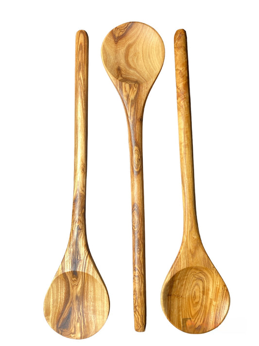 Set of 3 round kitchen spoons