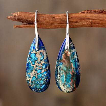 Boucles d'oreilles pendantes en pierre naturelle - Ajoutez une touche bohème à votre style