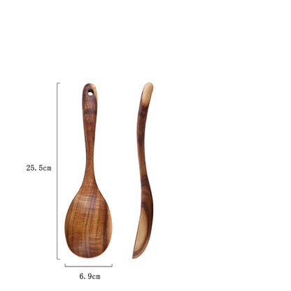 Ensemble d'Ustensiles de Table en Bois d'Acacia Naturel : Bols et Assiettes