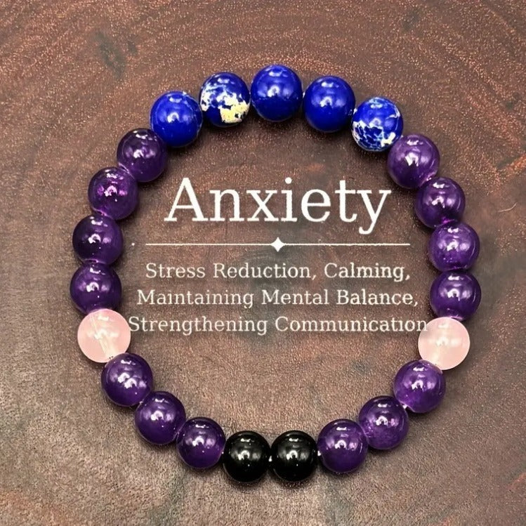 Bracelet violet pour réduction du stress.