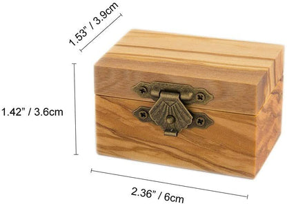 Caja de joyería en madera de olivo: Elegancia natural para tus tesoros