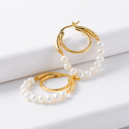 Exprese su elegancia con nuestros nuevos aretes de perlas naturales para mujer ‍