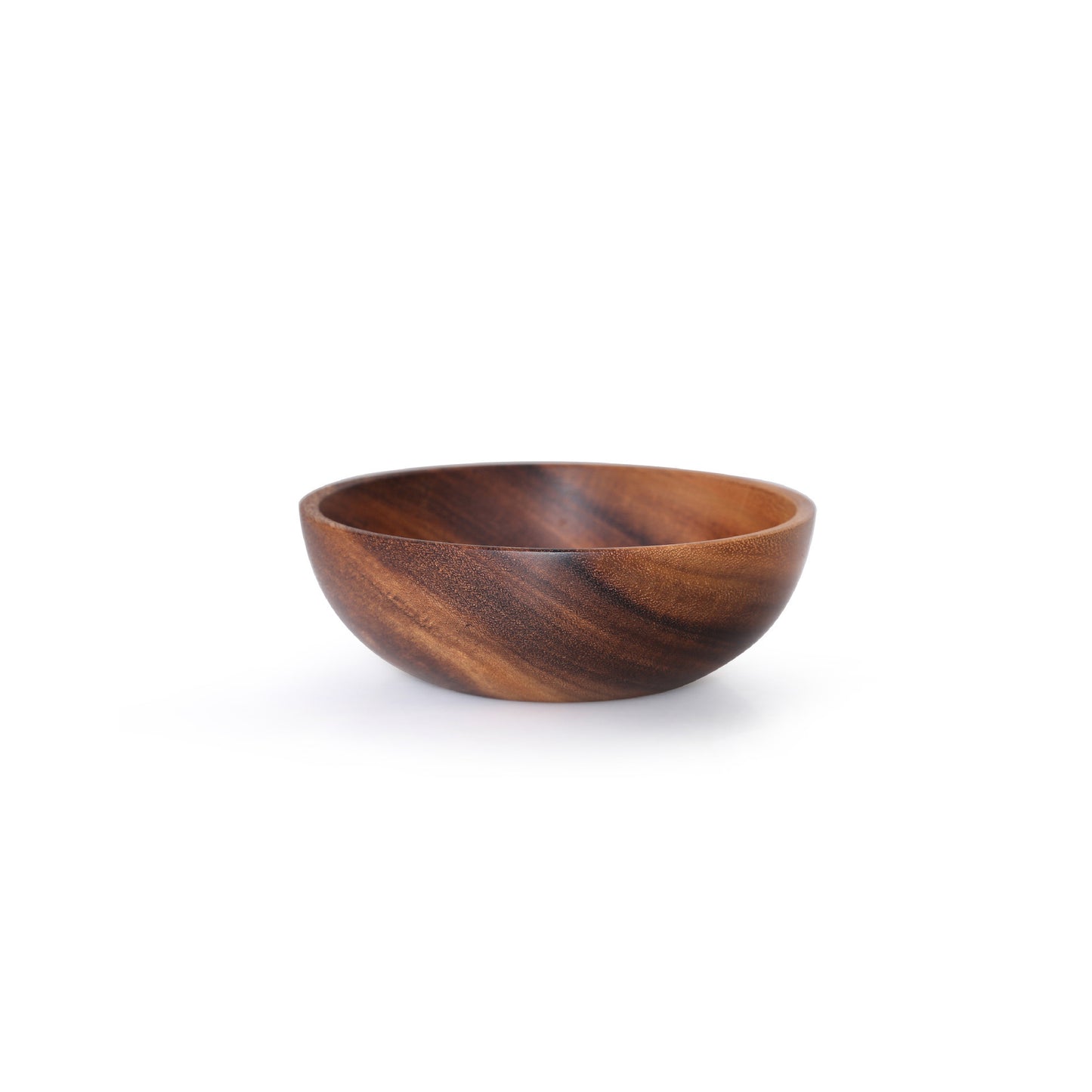 Natural Acacia Wood Tableware Set: Bowls and Plates