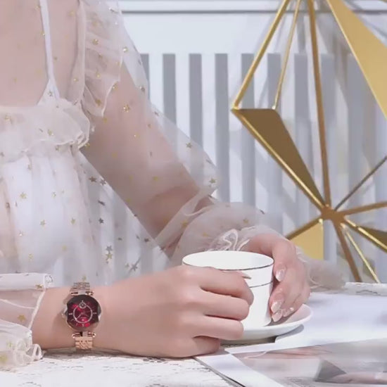 Video Montre femme étanche en alliage – Design ultra-mince