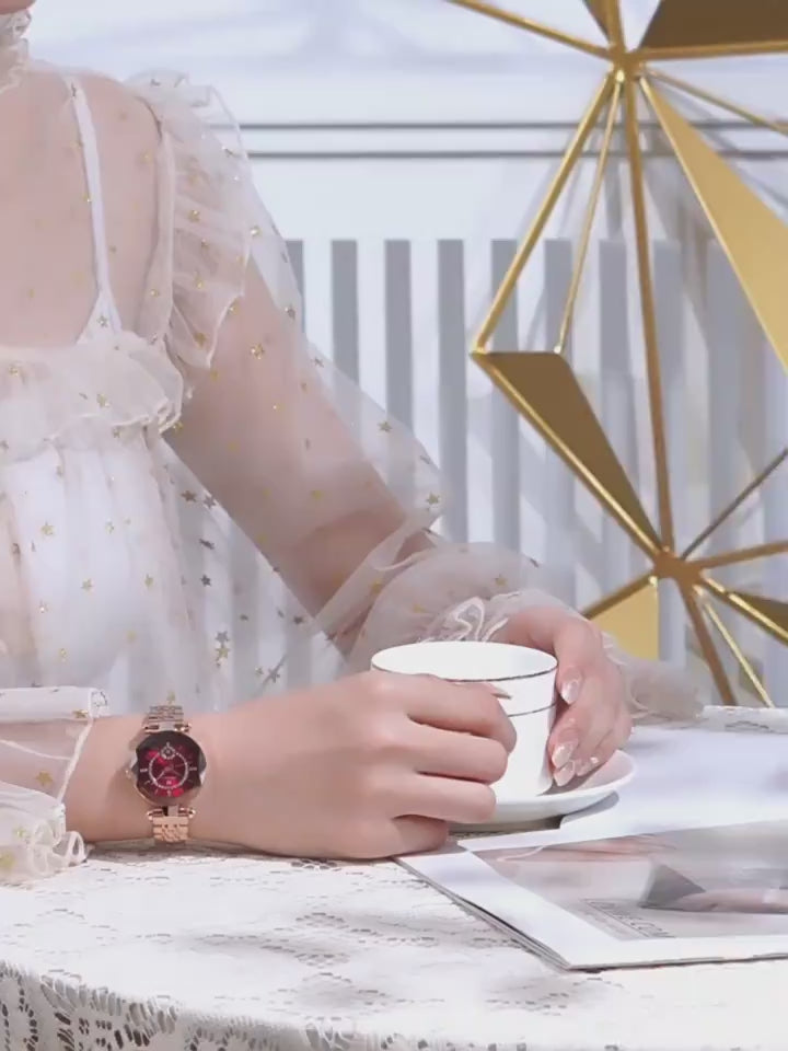 Video Montre femme étanche en alliage – Design ultra-mince